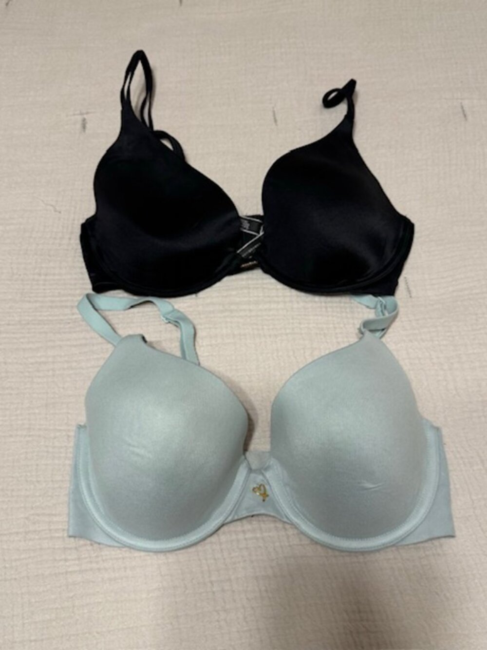 Two Victoria Secret Women's Bras- Lined Semi and Very Sexy, Both Size 34D